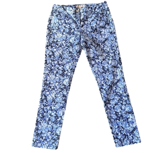 Michael MICHAEL KORS New Navy Leaf Print Pants - Picture 1 of 15